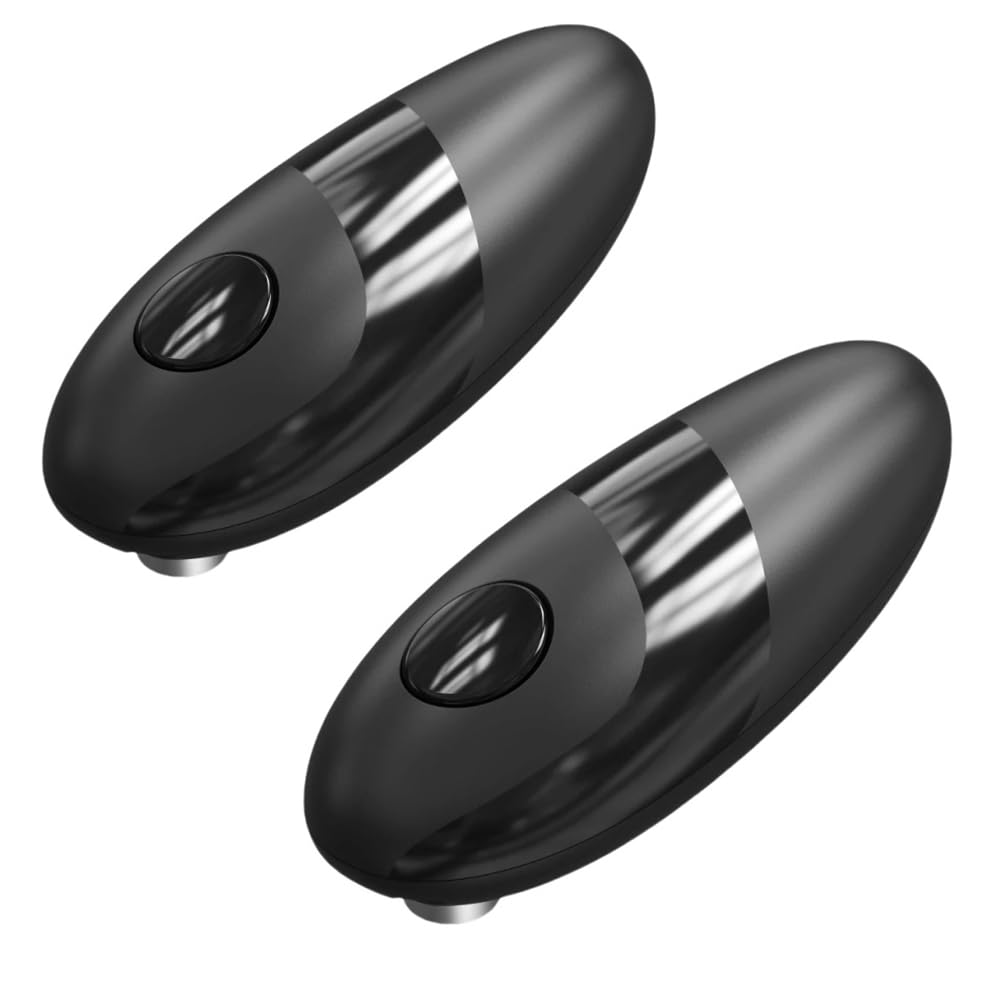Hndhbfgrt Electric One-Touch Automatic Can Opener 2Pcs Kitchen Gadget Open Almost Any Can Smooth Edges Accessory