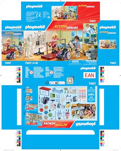 PLAYMOBIL Action Heroes 71617 Orthopädie, liebevolle Behandlung von Patient:innen, zu über 80 % aus recycelten und biobasierten Materialien, detailreiches Spielzeug für Kinder ab 4 Jahren
