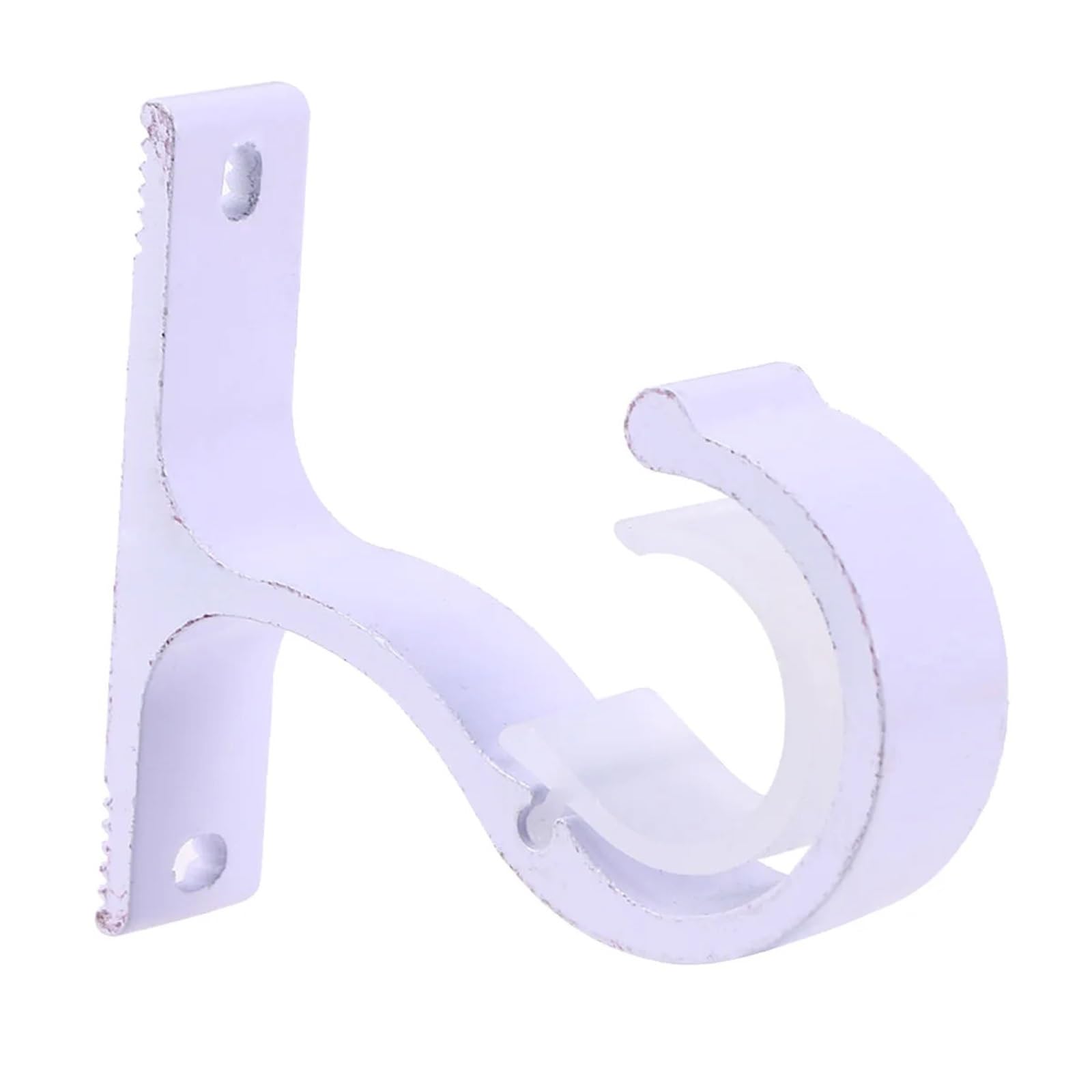 Gbrcen Curtain Rod Brackets 6pcs Curtain Bracket Rod Ceiling Brackets Rods Hook Hanger Walls Aluminum Alloy Double Hooks For Easy Fixation Heavy Blinds Robust