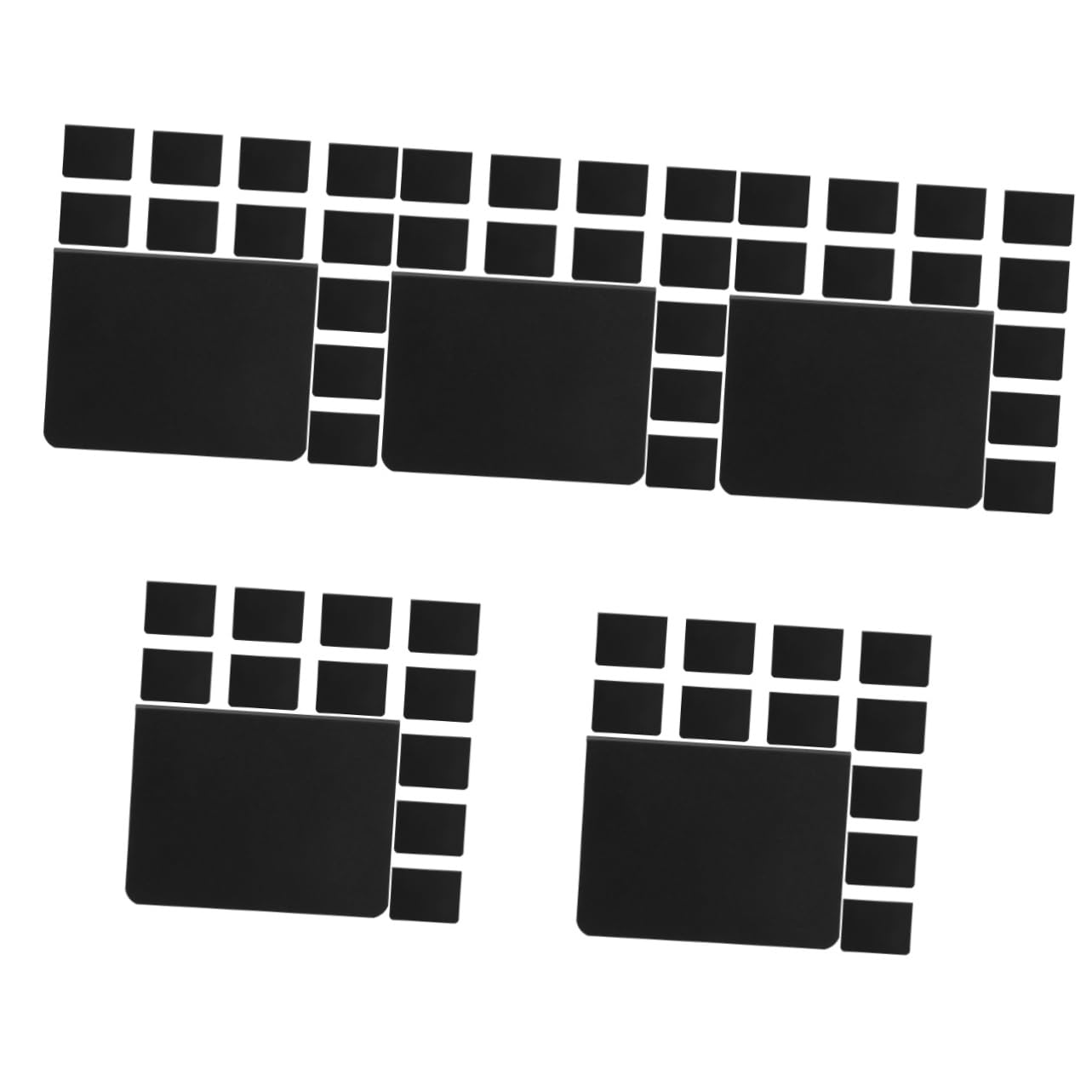 Operitacx 5 Ensembles Étiquette De Supermarché Panneau De Liège Grand Tableau Planche Marqueur Pierre Bordage Ardoise De Table Mini Tableaux Noirs Petit Tableau Noir Pvc Black 12 Pièces * 5