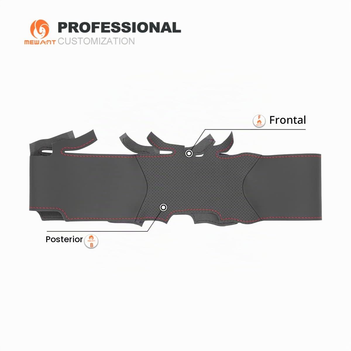 MEWANT Funda de Volante a Medida para Coser Volante de Coche de | volante de coche de / Opel Astra (H) 2004-2009 Signum 2004-2008 Vectra (C) 2005-2009 Accesorios / volante Cuero de Microfibra