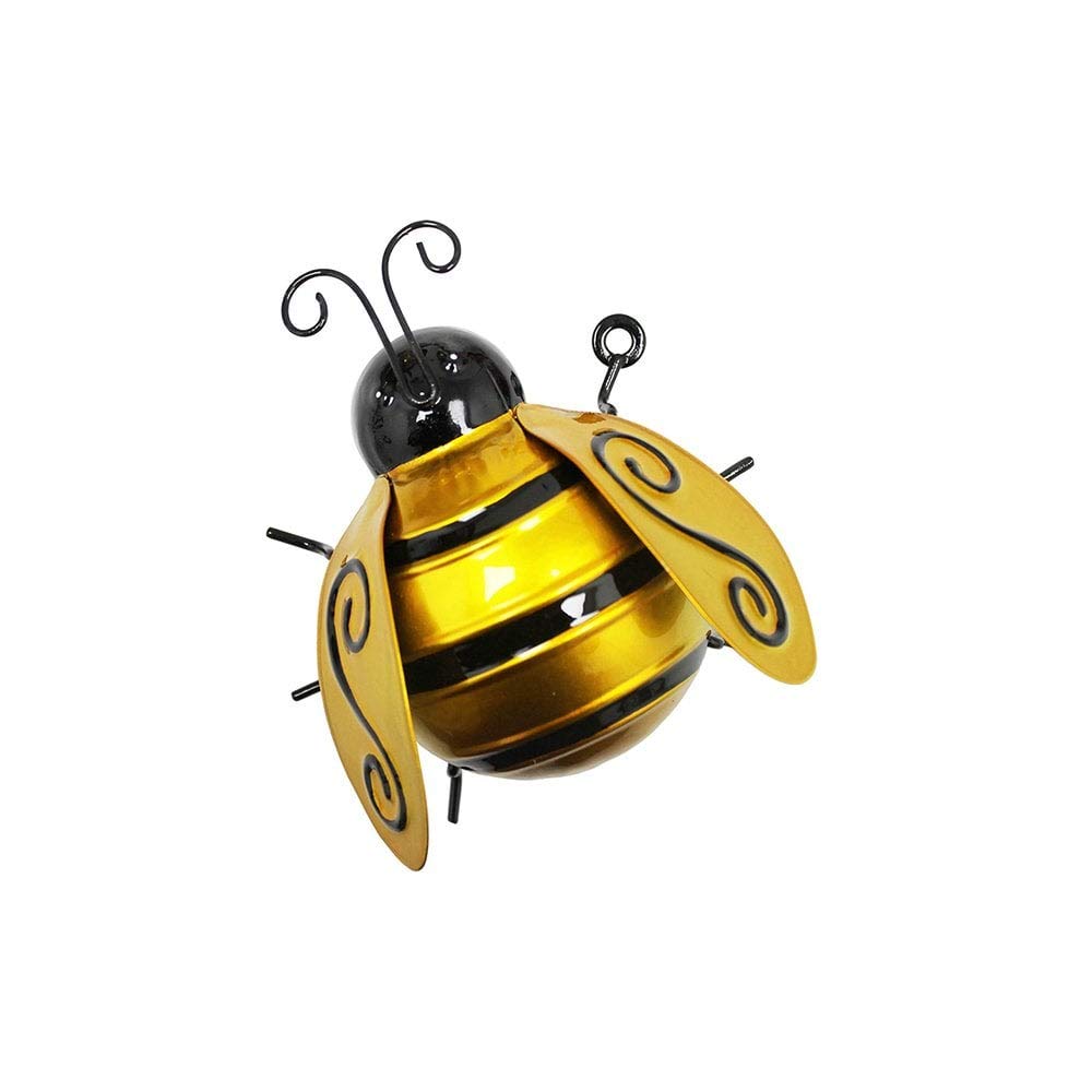 Set of 3 Primus Metal Bumblebees 3D Hanging Wall or Fence Art Garden Decor