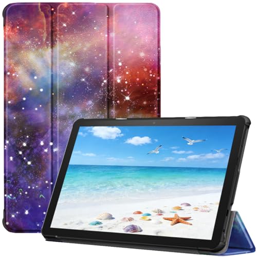 10-inch Tablet Case, Premium Trifold Stand Cover with Auto Wake/Sleep & Soft Microfiber Lining, Compatible with LG Tab 10.1-inch (13th Gen), Galaxy