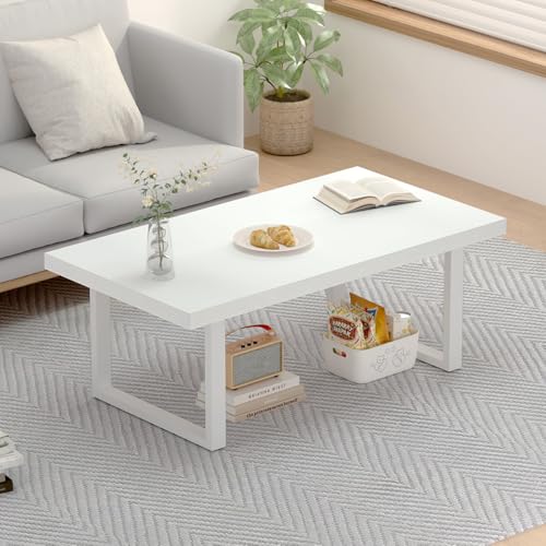 IBF 100 cm Weiß Industrial Couchtisch Wohnzimmertisch Sofatisch – Ansicht 3