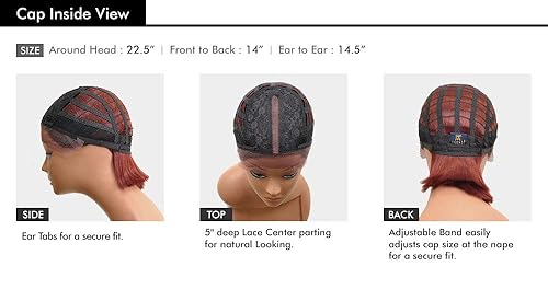 Miniatura 2 de FreeTress - Peluca de cabello sintético con encaje frontal de 5 pulgadas, parte profunda, 102 (1)