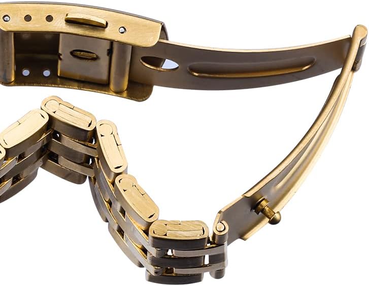 FANMIS Men's Luxury Analog Quartz Gold Wrist Watches Business Stainless Steel Band Dress Wrist Watch Classic Calendar Date Window 3ATM Water Resistant - Image 7