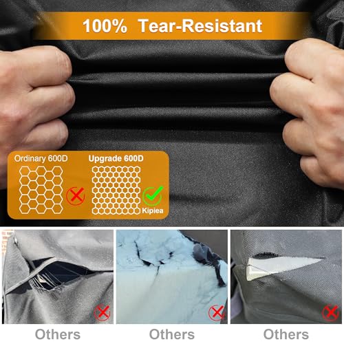 Image of Kipiea 600D Vertical Smoker Cover for Pit Boss 2 /3 Series, Waterproof Electric Grill Cover for Pit Boss 73350, PBV3A1, PBV3D1, PBV3G1