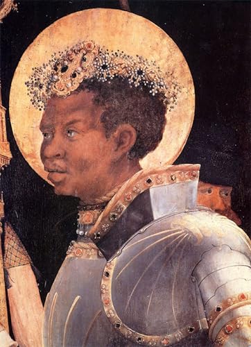 Cuadro de pintura al óleo de San Mauricio, lienzo de Matthias Grünewald 60x90cm