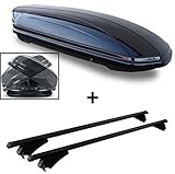 Sicherheit - Dachbox: TÜV/GS geprüft TÜV SÜD Zertifikatsnummer Z1A 14 07 14027 028 Dank einer hohen Tragkraft der Box und dem Sicherheitsverriegelungssystem mit Zentralverriegelung können auch größere Mengen Gepäck sicher verladen werden. (auf entsprechende Traglast des Daches achten). Eine Frontsicherung bietet Schutz gegen unbeabsichtigtes Öffnen.