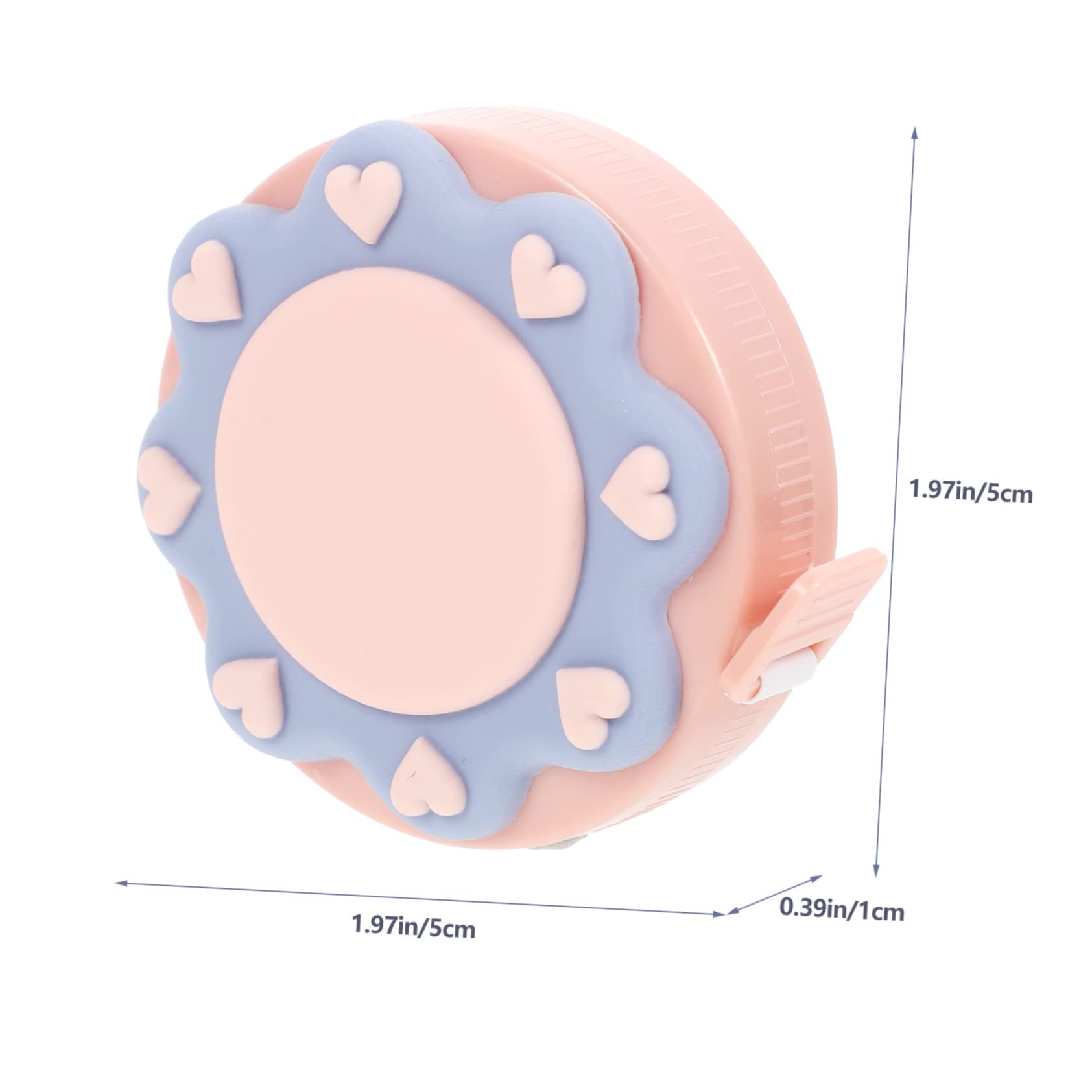 Beatifufu Automatic Telescopic Measuring Tape 5pcs Mini Tape Measure Set Perfect for Body Waist Clothing Tailoring