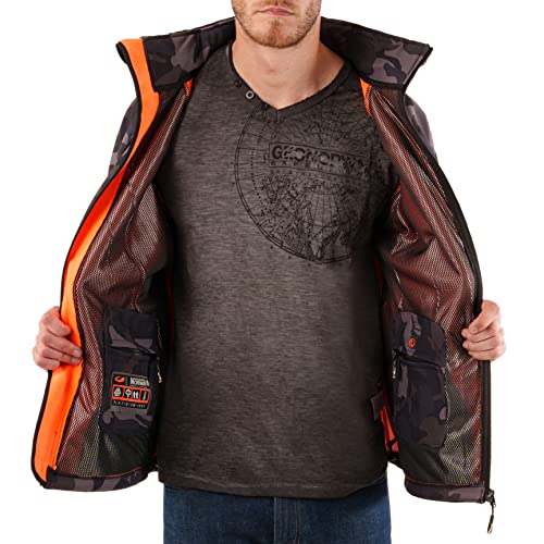 Langlaufjacke für Herren von Geographical Norway in Schwarz/Orange