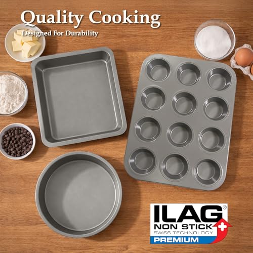 Carter & Clay Silver Non-Stick 6 Piece Baking Set - Image 6