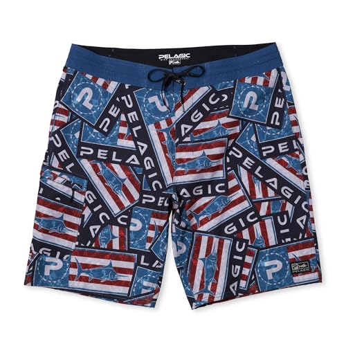 Blue Water Sticker Boardshorts 21