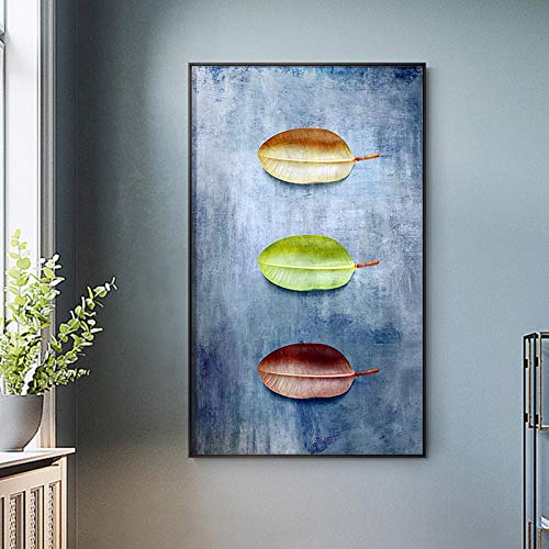 Cuadros modernos de hojas abstractas para decorar el salón de casa 5