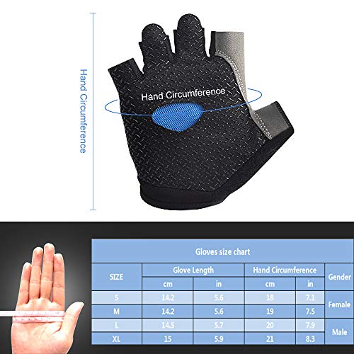 Luvas de ciclismo, Romacci Luvas de ciclismo esportivo MTB bicicleta meio dedo Luvas de dedo curto a