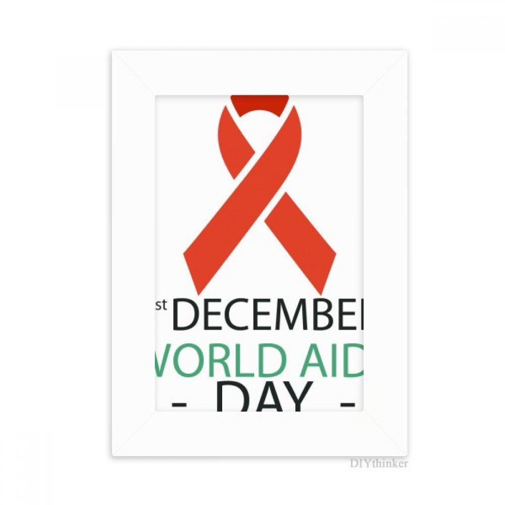 Cadre photo HIV Solidarité blanc pour décorer votre bureau 10x15