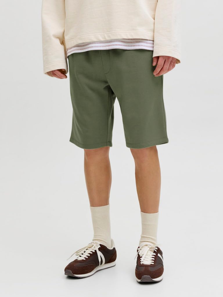JACK & JONES Jjinewsoft Short de survêtement GMS Tissu Sweat-Longueur Genou-Regular Homme