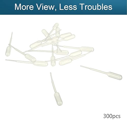 Miniatura 9 de Bettomshin pipetas desechables de plástico de 0.3fl oz de longitud de 12.0in de longitud transparente de transferencia graduada, cuentagotas