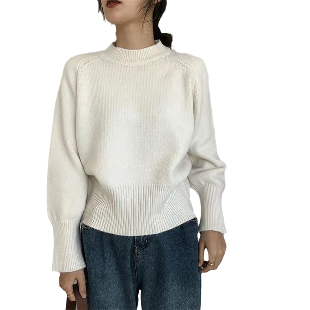 Vogrtcc Maglioni Casual da Donna A Mezzo Dolcevita in Cashmere Maglioni Pullover Maglioni