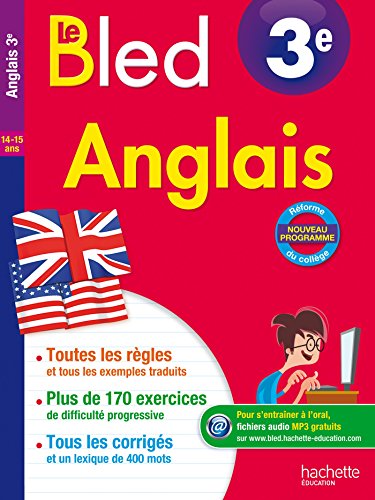 Télécharger Cahier Bled - Anglais 3e - Nouveau programme 2016 PDF