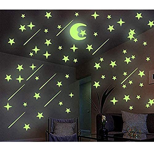 Paquete de Pegatinas 100-pcs , Pegatinas de skateboard marca , Vinilos para Portátiles, monopatín, equipaje, motocicleta, bicicleta, botellas de agua, teléfono y calcomanía impermeable (Glow Stickers)