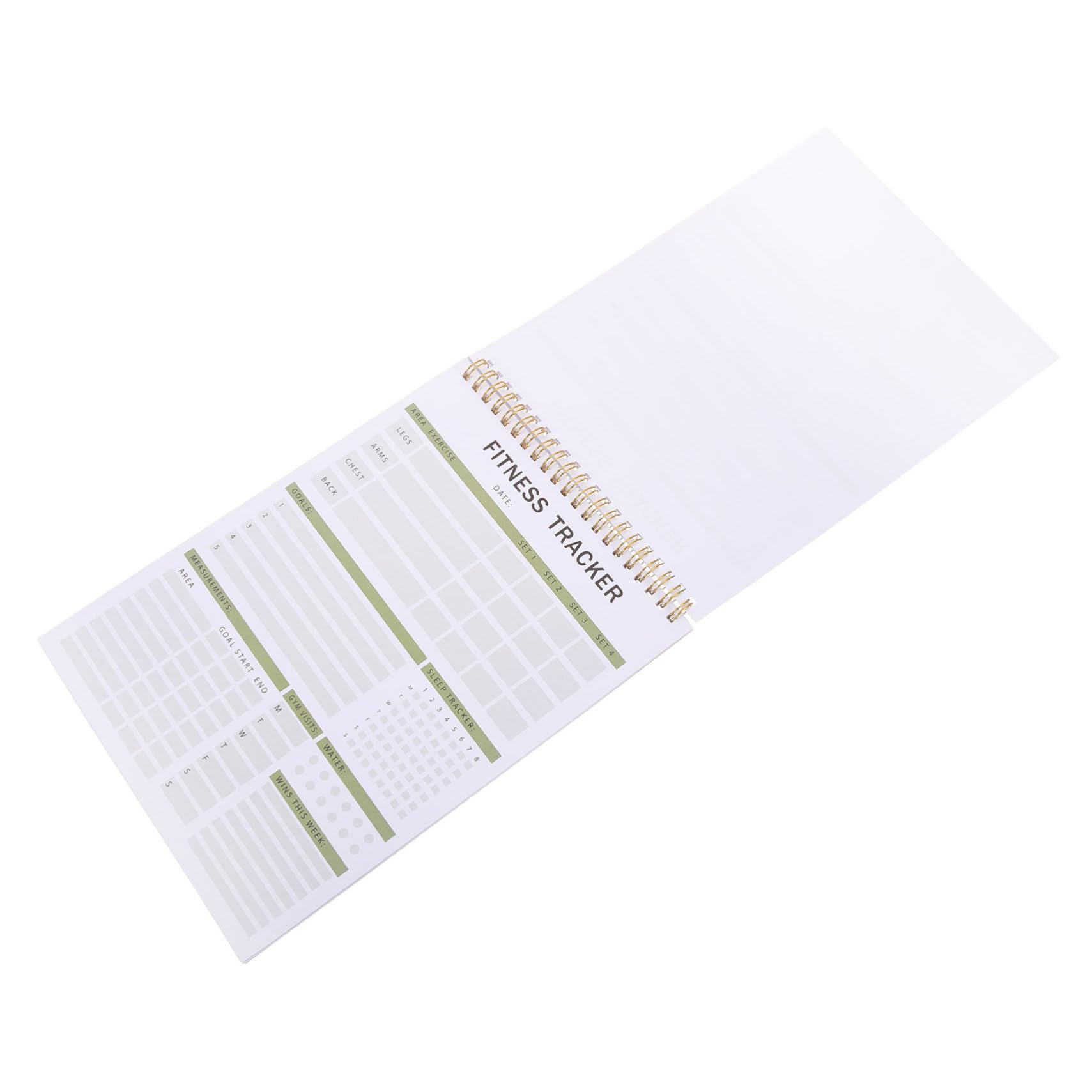 KOMBIUDA Coil Notebook: Workout Agenda Notepad Fitness Schedule Notepad Daily Planner Organizer for Home Workout Journal