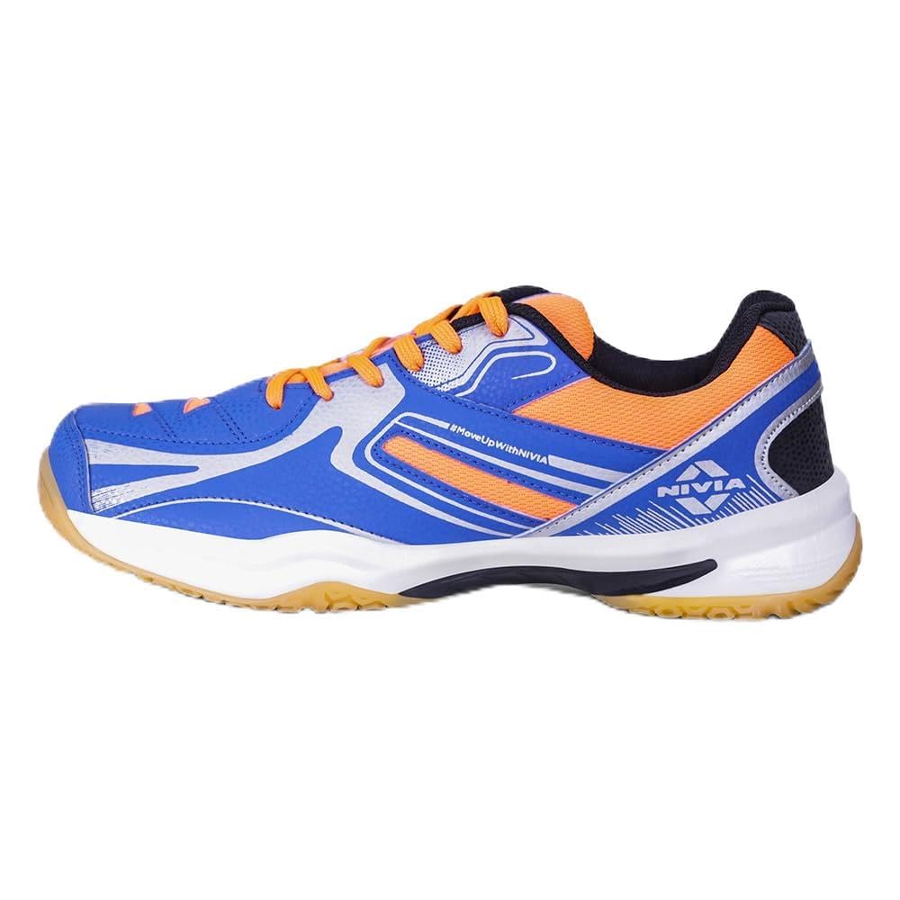 Nivia Mens Battledore Badminton Shoe for Mens (Blue/Orange) UK - 7 (B08X4NXZHP) Amazon Price History, Amazon Price Tracker