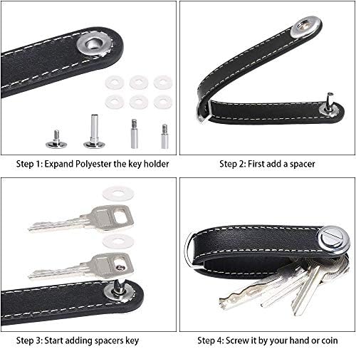 Flintronic Portable Key Organizer - Stylish Keychain Holder for 12 Keys - Image 5