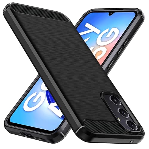 ivoler Funda para Samsung Galaxy A34 5G, [Protección Militar] Carcasa Protectora Antigolpes, Fina Suave TPU Silicona Caso Delgada Anti-Choques Antihuellas Bumper Case, Negro