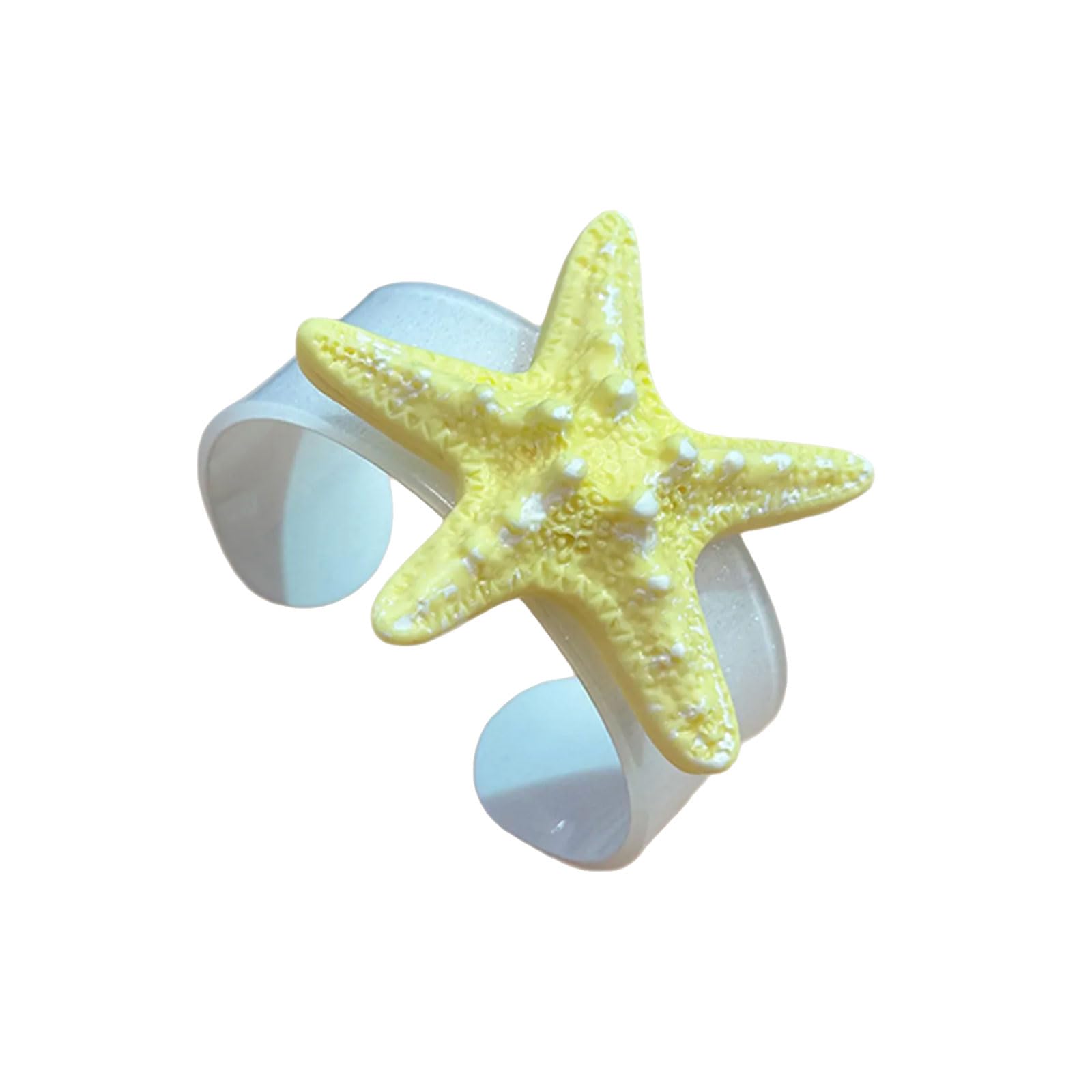 WATERBELINE Starfish Bracelet,Stylish Sea Star Bangle With Oceanics Current Designs for Vacations and Casual Outings
