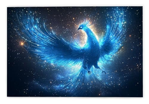 Puzzle 1500 Piezas, Puzzle Fénix con Caja Regalo para Adultos, DIY 1500 Piezas Rompecabezas de Madera para Adultos, Rompecabezas Desafiante para Decoración del Hogar y Paredes, Regalo Mujer, R-13