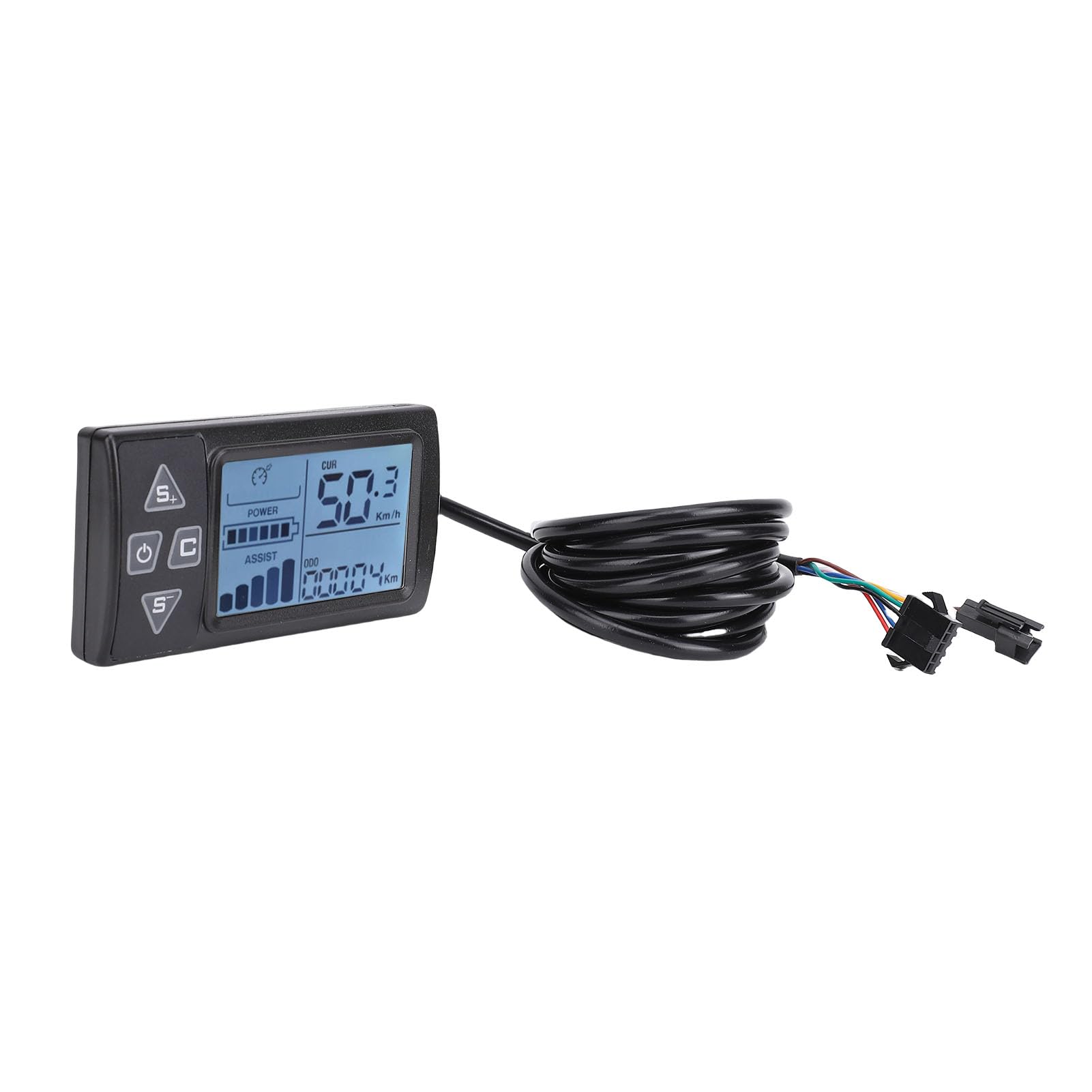 Sonew Zestaw Kontrolera E-roweru 30A 3 Tryby z Wyświetlaczem LCD IP65,