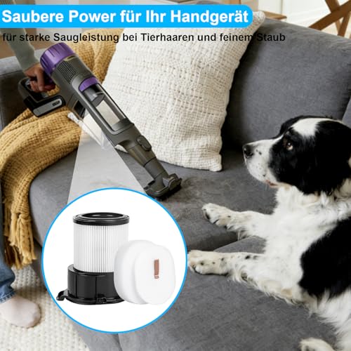 IP3251EUT Filter für Shark PowerDetect Clean & Empty Akku Staubsauger IP3251EUT/IP3225EUT, Kompatibel mit Shark Akku Staubsauger Ersatzteile & Zubehör