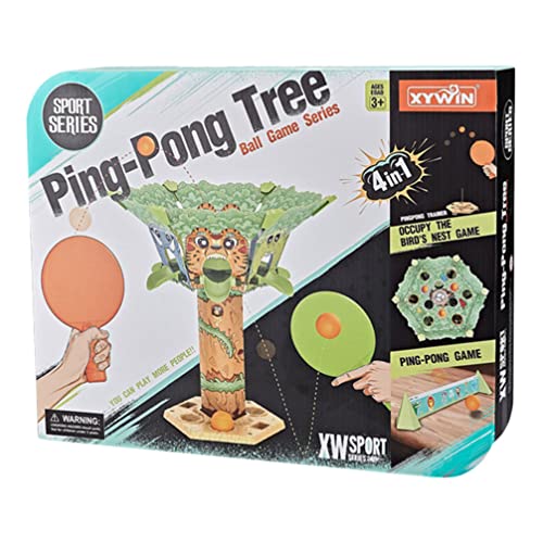 ifundom Kid Ping- Pong Jouet 4 en 1 Kit de Jeu de Tennis de Table avec Paddle Balle D' entraînement Sportif Intérieur pour Intérieur Extérieur Cover