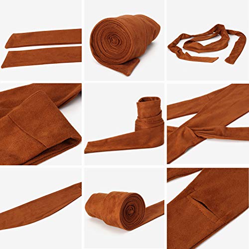 Tong Gu Women Wide Bow Obi Belt Sash Tie Cinch Waist Strap Self Tie Wide Waist Strap for Woman Dress2