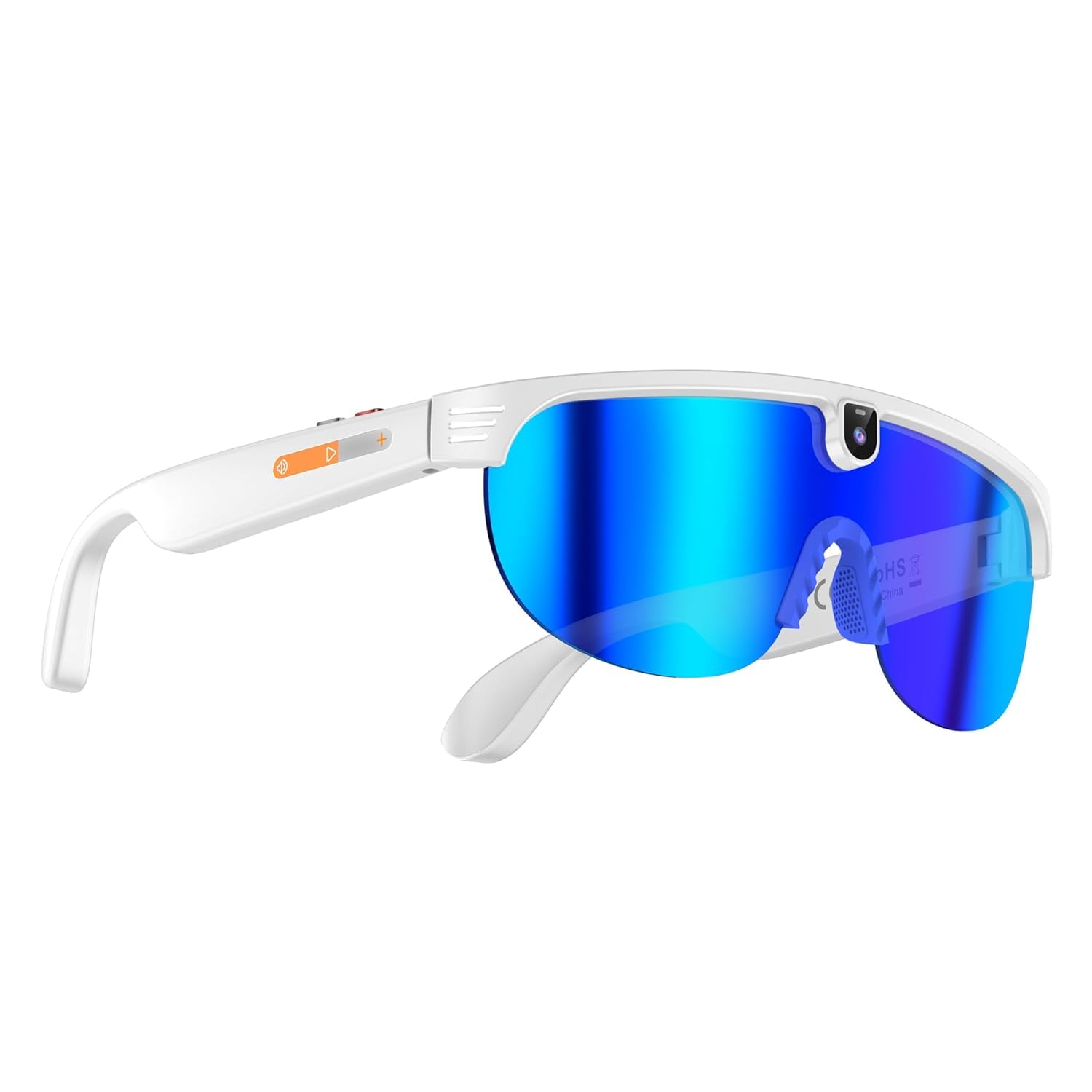 JK Vision Smart AI Glasses with 8MP Camera & Open Ear Audio, HD 1080p Video Recording, AI Object Recognition & Real-Time Translation, Polarized Interchangeable Lenses for Sports & Travel (Blue)-image-23