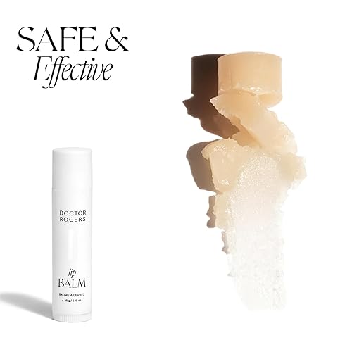 Miniatura 4 de Doctor Rogers - Bálsamo labial hidratante rico para suavizar, natural y a base de plantas, hipoalergénico, hidratante labial creado por dermatólogos