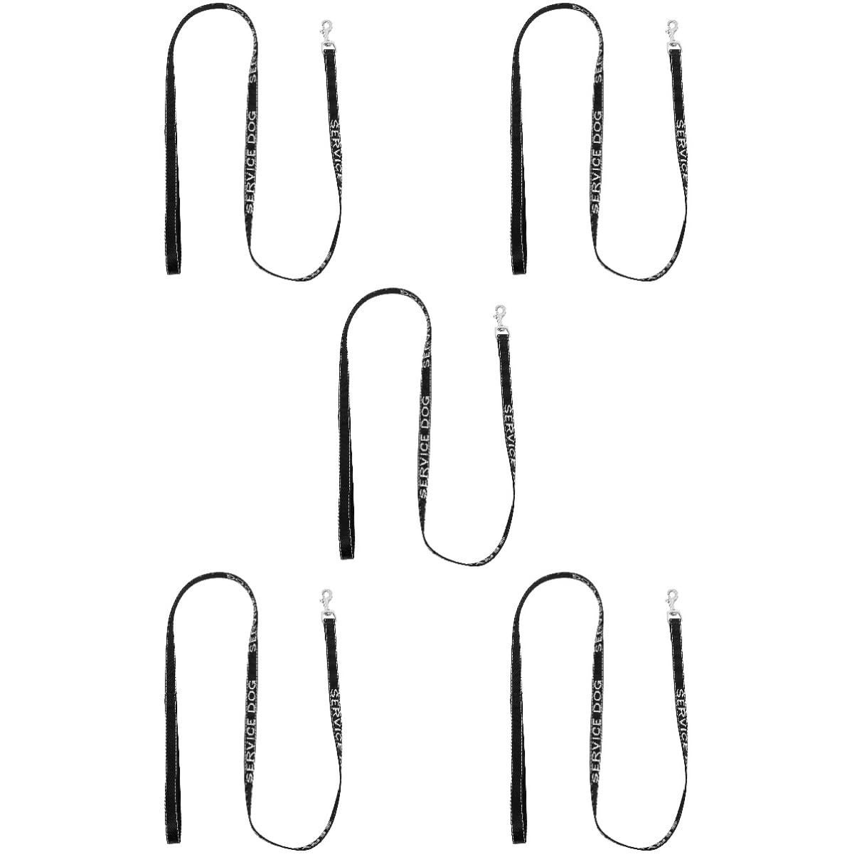 minkissy 5 Piezas Correa De Perro De Servicio Sin Correa Cuerda Correa De Perro Cuerda Correas para Perros Correa De Nailon para Mascotas Metal Anillo De Cadena Portátil