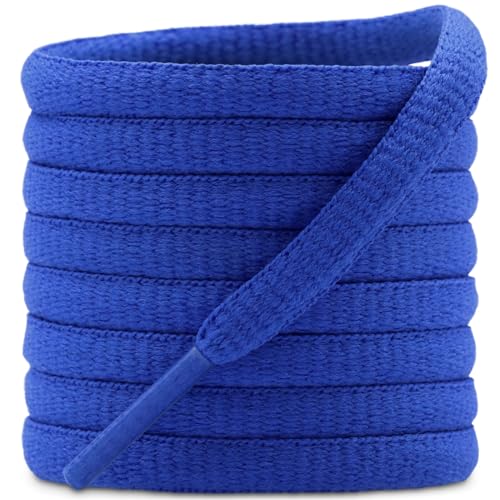 Image of DELELE 2Pair Oval Shoes laces 42 Colors Half Round 1 /4 inchAthletic ShoeLaces for Sport /Running Shoes Shoe Strings