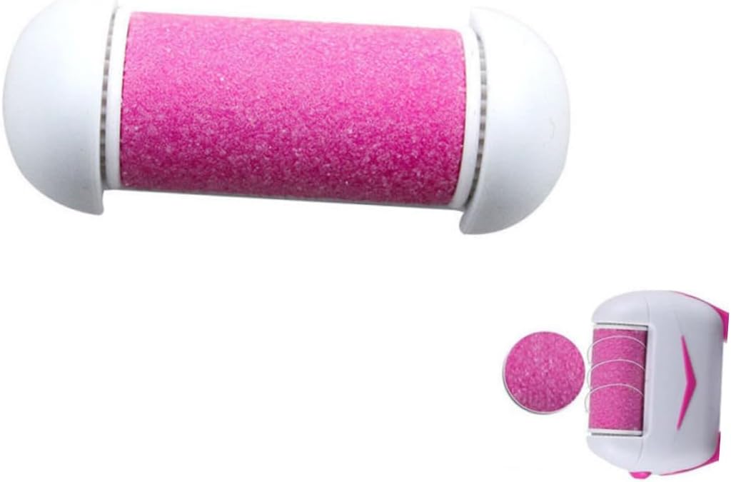 IMIKEYA 10pcs Replacement Roller Heads for - Compatible with Ped Egg Power - Dead Skin Remover Rollers in Pink for At Home Pedicures
