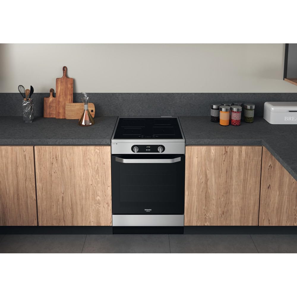 Cucina elettrica a libera installazione Hotpoint: 60 cm, - HS68IQ8CHX/E