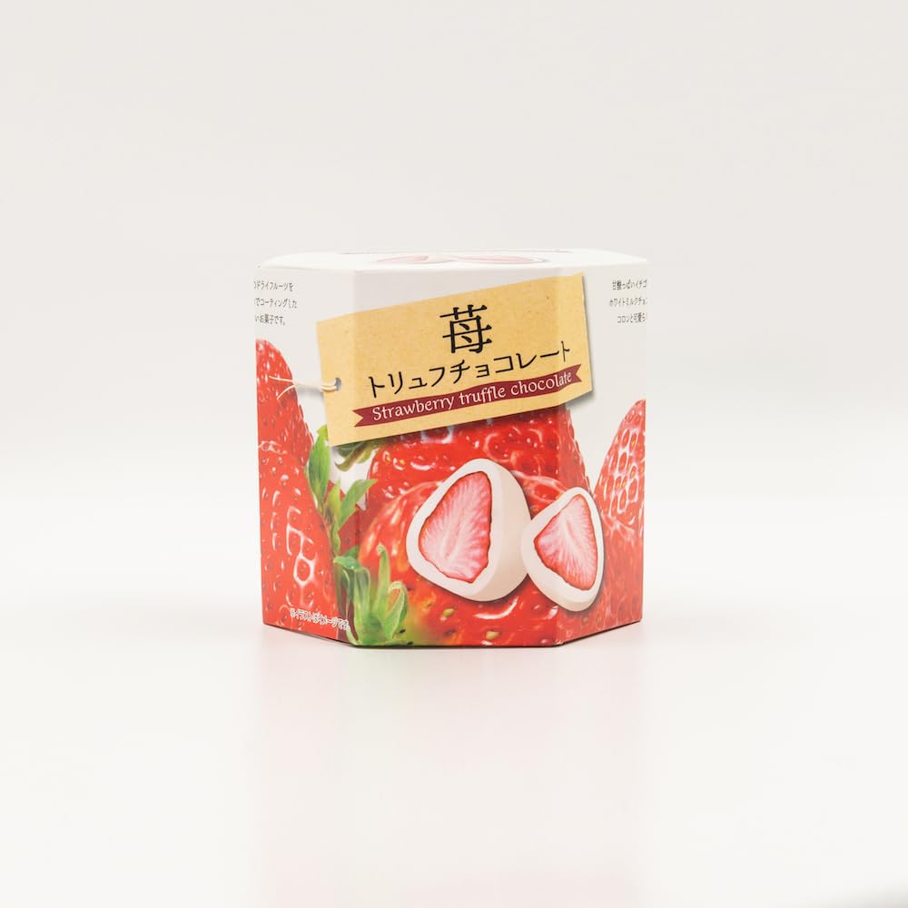 Amazon | いちごトリュフチョコレート48g | 長登屋 | チョコレート