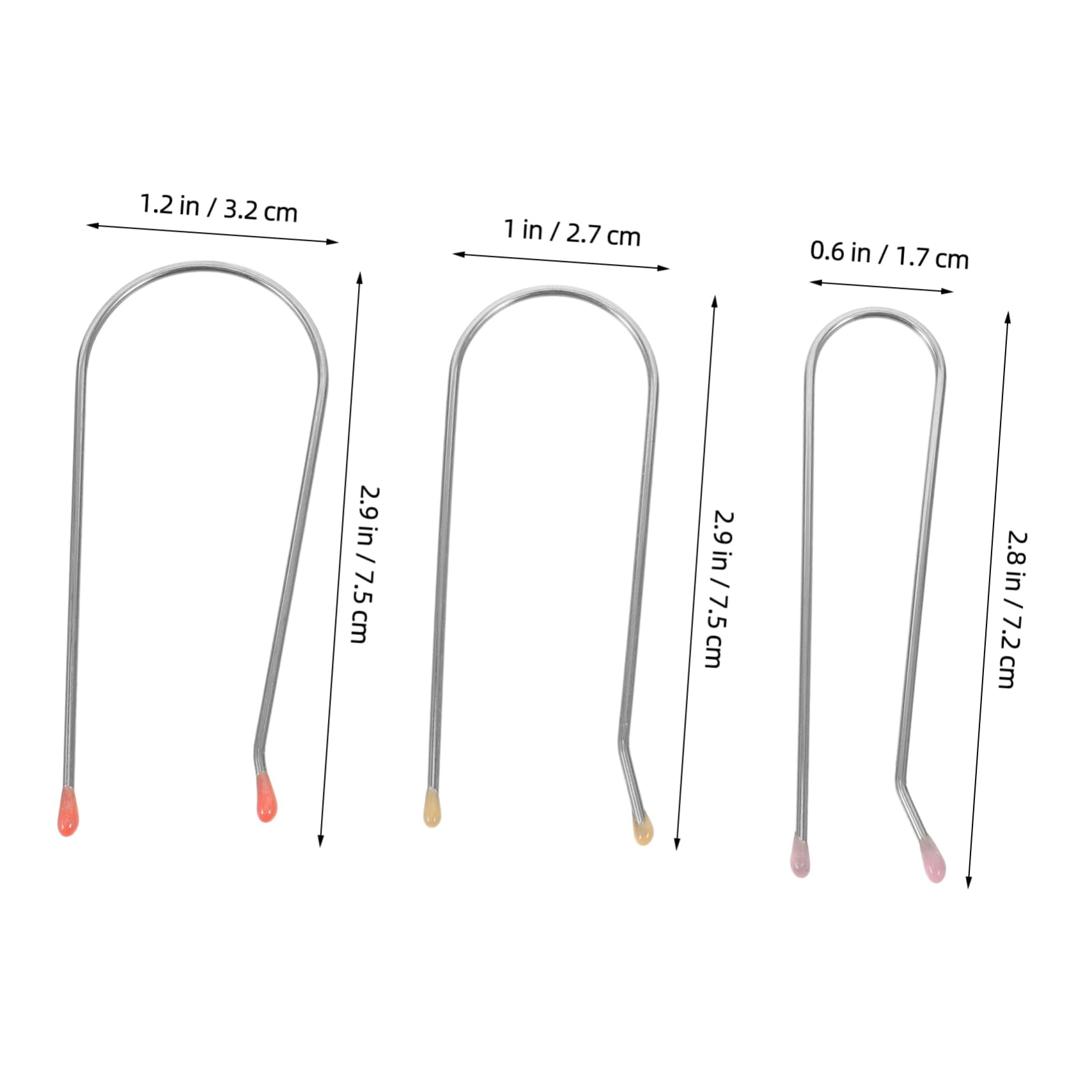 Healeved 72piezas Clip De Reemplazo Para Rizador De Pelo De Clips De Rodillo Térmico De Inoxidable Fáciles De Usar y Eficientes Para Estilos