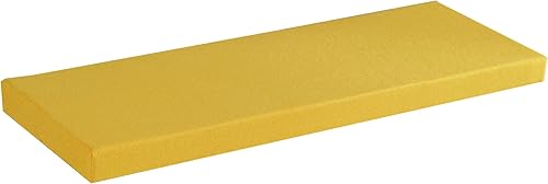 Miniatura 10 de Hruile Elegante cojín de banco de color sólido con lazos, cojín antideslizante para banco de interiores y exteriores, cojín de muebles de patio,