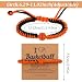 Matwsec Basketball Bracelet Gifts for Teen Men and Women, Adjustable Silicone Bead Wristbands, Handmade Braided Men Bracelets, Basketball Stuff Gift for Sports Lover Teens Players, Stocking stuffers