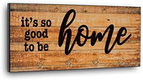It’s So Good To Be Home Entryway Key Holder for Wall, Handmade in the USA