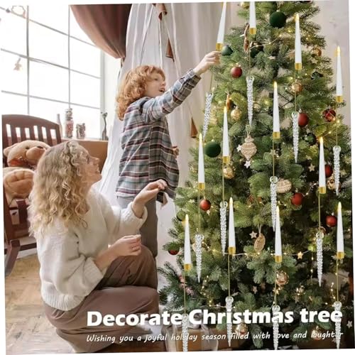 Luces de velas LED para árbol de Navidad Caper con efecto parpadeante interior 7