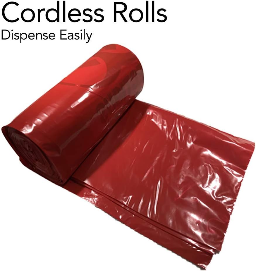 Resilia Biohazard Bags - Hazardous Waste Disposal, Meets DOT ASTM Standards for Hospital Use, Red, 55-60 Gallon, 38x60 Inches, 1 Case of 50 Bags, 50 Bags Total: Industrial & Scientific