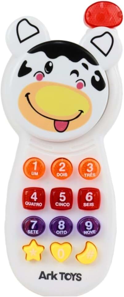 Celular Infantil Musical com Luz Abre o Visor, Brinquedo Infantil Interativo Premium, Felix Magazine (Vaquinha)