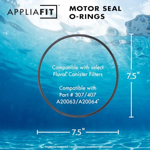 Image of O-Ring Compatible with Fluval A20063 A20064, 304, 305, 306, 307, 404, 405, 406, 407 Canister Filter Motor Head Lid Seal Ring (1-Pack)